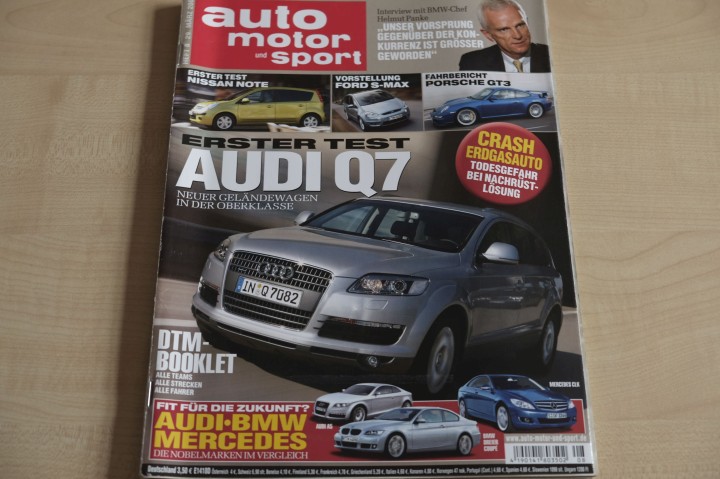 Deckblatt Auto Motor und Sport (08/2006)